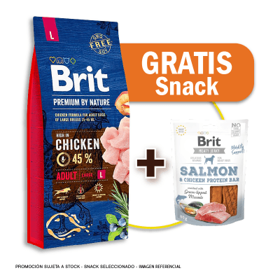 Pack Brit Premium By Nature Adult Large 15 Kg + Snack de Regalo