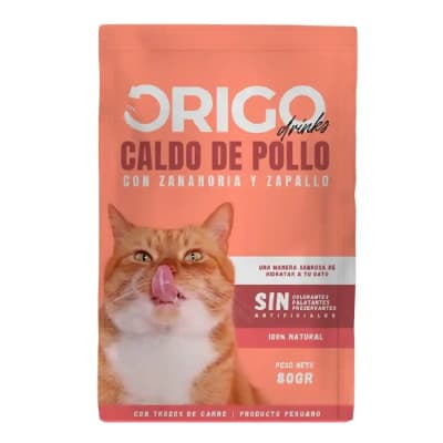 Origo drinks caldo de pollo zanahoria/zapallo 80 gr