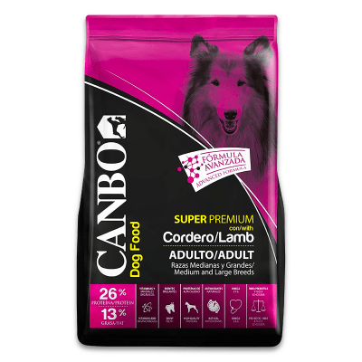 Canbo Super Premiun Adulto Cordero Razas Medianas y Grandes 15 Kg