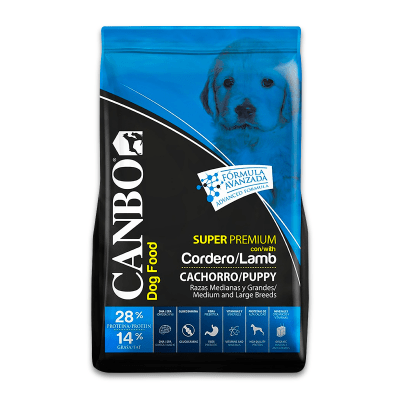 Canbo Super Premiun Cachorro Cordero Razas Medianas y Grandes 3 Kg