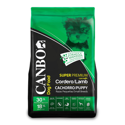 Canbo Super Premiun Cachorro Cordero Razas Pequeñas 7 Kg