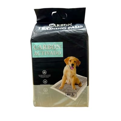 Puppylandia pañales de piso Training Pads carbon activado talla L  (60x60) cm