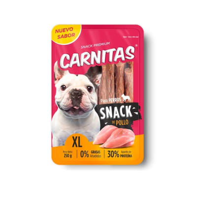Mimma snacks carnitas de pollo 250 gr