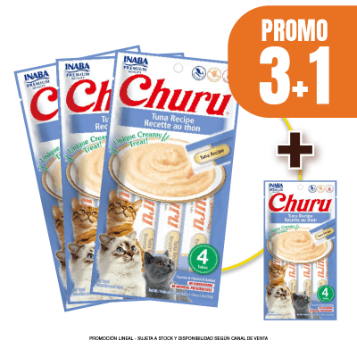 Pack Snacks Churu de atún (4 unidades) (3+1)