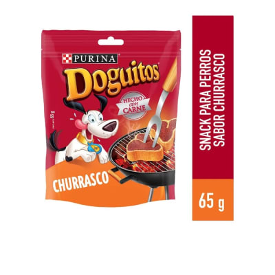 Doguitos snacks para perros sabor a Churrasco 65 gr