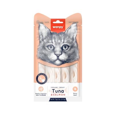 Wanpy snacks cremoso de atún y salmón 70 gr