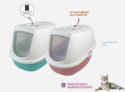 Baño para gato modelo Domino