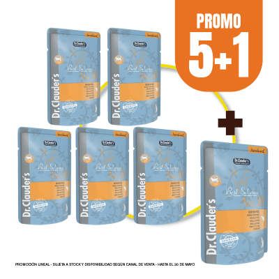 Pack Dr Clauders Cat Sterilised BS No 30 (pollo) 85 gr (5+1)