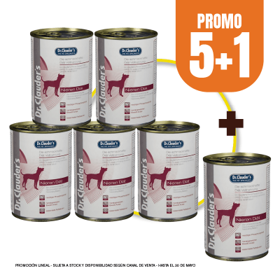 Pack Dr Clauders Dog Nieren Diet (Renal) 400 gr (5+1)