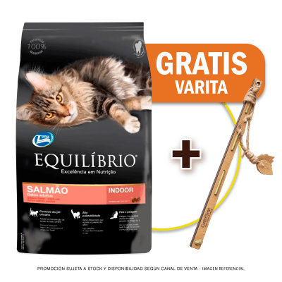 Pack Equilibrio Cat Adultos Salmón 1.5 Kg + Varita de Regalo