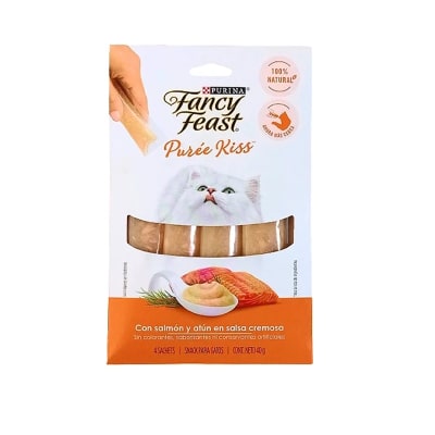 Fancy Feast - Kiss con salmón en Salsa Cremosa 40 gr (4 sachets)