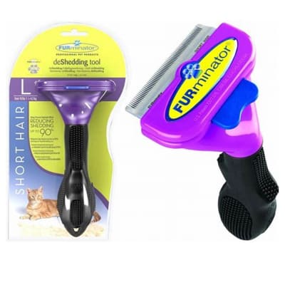Cepillo tipo Furminator para gato pelo corto Talla L