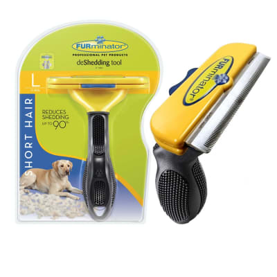 cepillo tipo Furminator para perro pelo corto Talla L