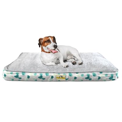 Petmania cama garden trazos verdes talla M