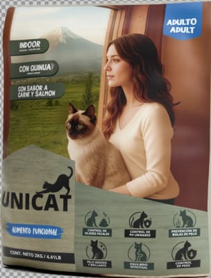 Unicat gato adulto esterilizado de carne y salmon 2 Kg