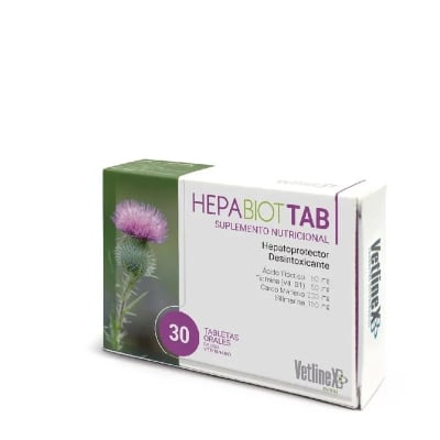 Vetlinex Hepabiot Tab caja por 30 tabletas