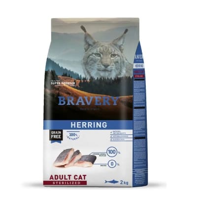 Bravery Cat Herring adulto sterilizado 2 Kg