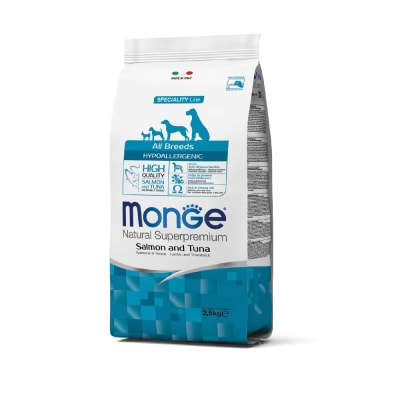 Monge Canine hypoallergenic salmon y atun 2.5 Kg
