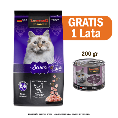 Pack Leonardo Adulto Senior 1.8 Kg + 1 Quality conejo 200gr GRATIS