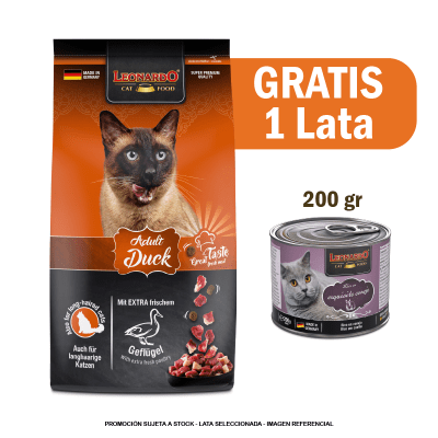 Pack Leonardo Adulto Duck 1.8 Kg + 1 Quality conejo 200gr GRATIS