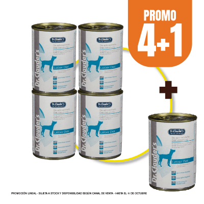 Pack Dr Clauders Dog Leber Diet (Hepático) 400 gr (4+1)