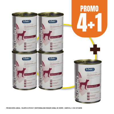 Pack Dr Clauders Dog Nieren Diet (Renal) 400 gr (4+1)
