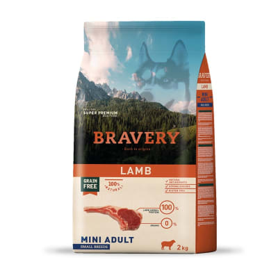 Bravery Dog Mini adulto small Lamb 2 Kg