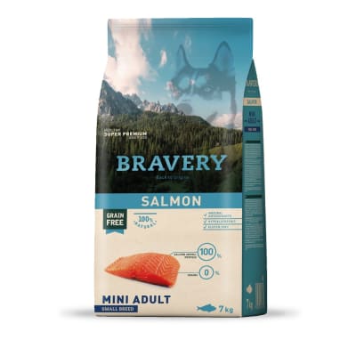 Bravery Dog Mini adulto salmon 7 Kg