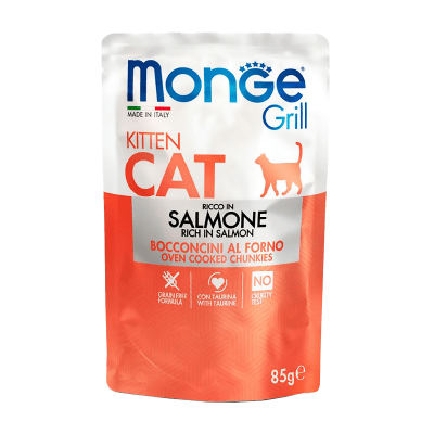 Monge Feline Grill kitten salmon 85 gr