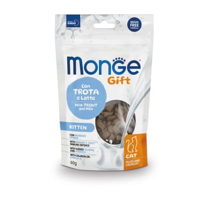 Monge Gift Filled And Crunchy Kitten Cat (Trucha+Leche) 60 gr