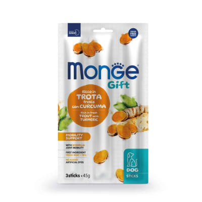 Monge Gift Sticks Mobility Support Dog (Trucha+Curcuma) 45 gr