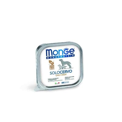 Monge Canine adult monoprotein ciervo alutray 150 gr