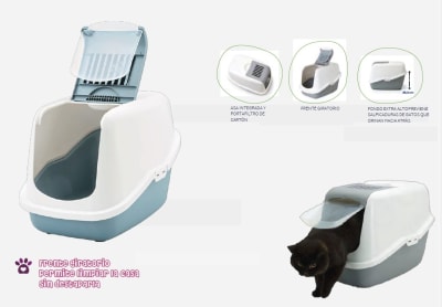 Baño cerrado para gato modelo Nestor