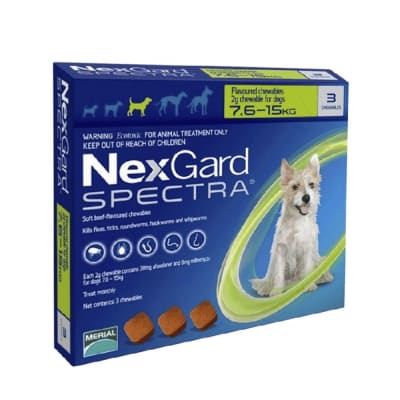 Nexgard Spectra por 3 tabletas para perros de 7.6 - 15 Kg