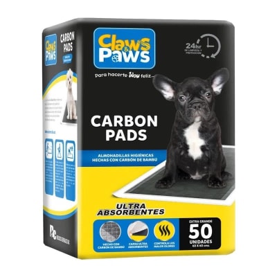 Claws Paws Pañales de carbón 50 unidades