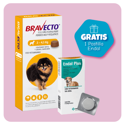 Promo Bravecto (2 - 4.5 ) Kg Kg + 1 pastilla Endal1
