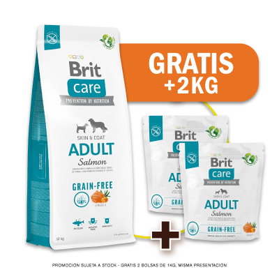 Pack Brit Care GF Adult Salmon & Potato 12 Kg + 2kg GRATIS