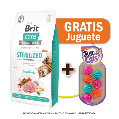 Brit Care Cat Cat Sterilized Urinary Health 7 Kg + Juguete GRATIS