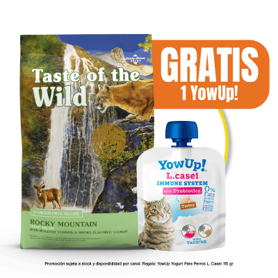 Pack Taste of The Wild Rocky Mountain Feline 2 Kg + YowUp Pouch Lcasei Cat 85 gr