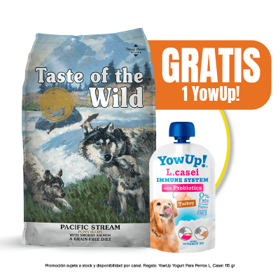 Pack Taste Of The Wild Pacific Stream Puppy 12.2 Kg + YowUp Pouch Lcasei 85 gr