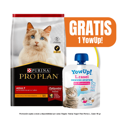 Pack Pro Plan Adult Cat 3 Kg + YowUp Pouch Lcasei Cat 85 gr