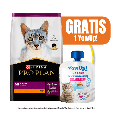 Pack Pro Plan Urinary Cat 3 Kg + YowUp Pouch Lcasei Cat 85 gr