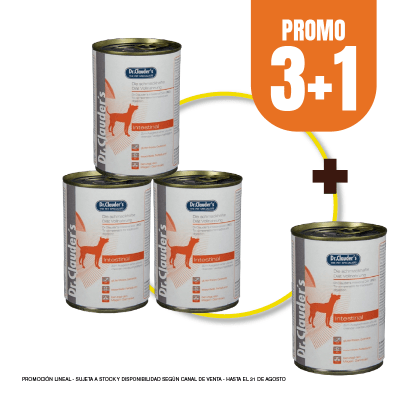 Pack Dr Clauders Dog Intestinal diet 400 gr (3+1)