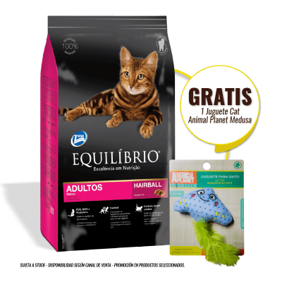 Equilibrio Cat Adultos 7.5 Kg + Juguete/gato medusa de regalo