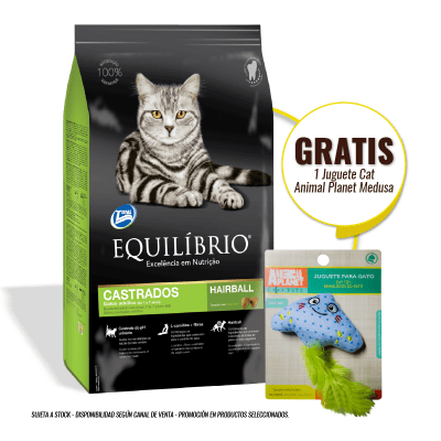 Equilibrio Cat Castrados 7.5 Kg + Juguete/gato medusa de regalo