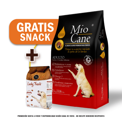 Pack Mio Cane Super Premium Adulto 15 Kg + Lucky Treats 200 Gr
