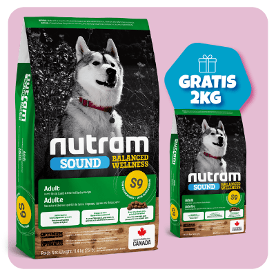 Promo Nutram S9 Sound Lamb Adult Dog 11.4 Kg + 2 Kg de regalo1