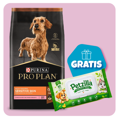 Promo Pro Plan Sensitive Skin Razas Pequeñas 7.5 Kg + Toallitas Húmedas Gratis1