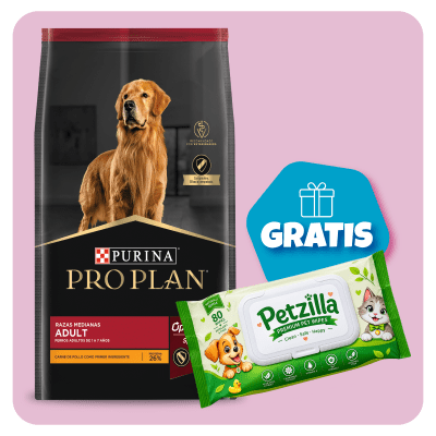 Promo Pro Plan Adult Razas Medianas 15 Kg + Toallitas Húmedas Gratis1