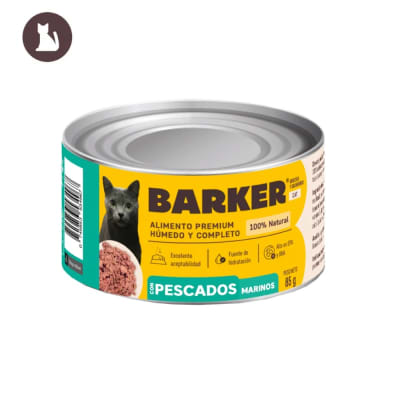 Barker alimento humedo para gato pescados marinos 85 gr